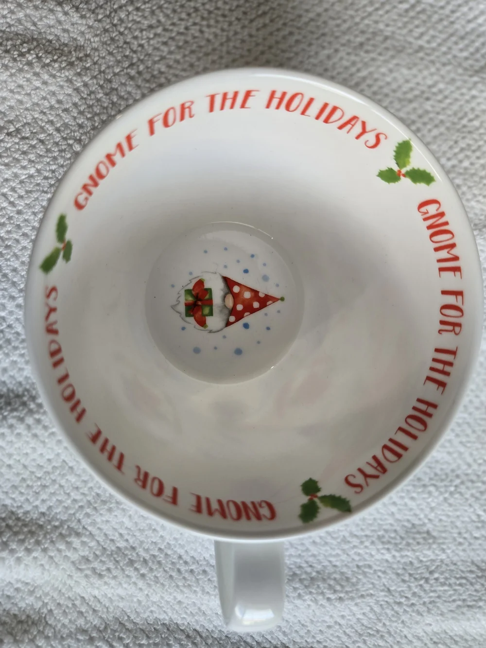 Gnome Holiday Bone China Mug